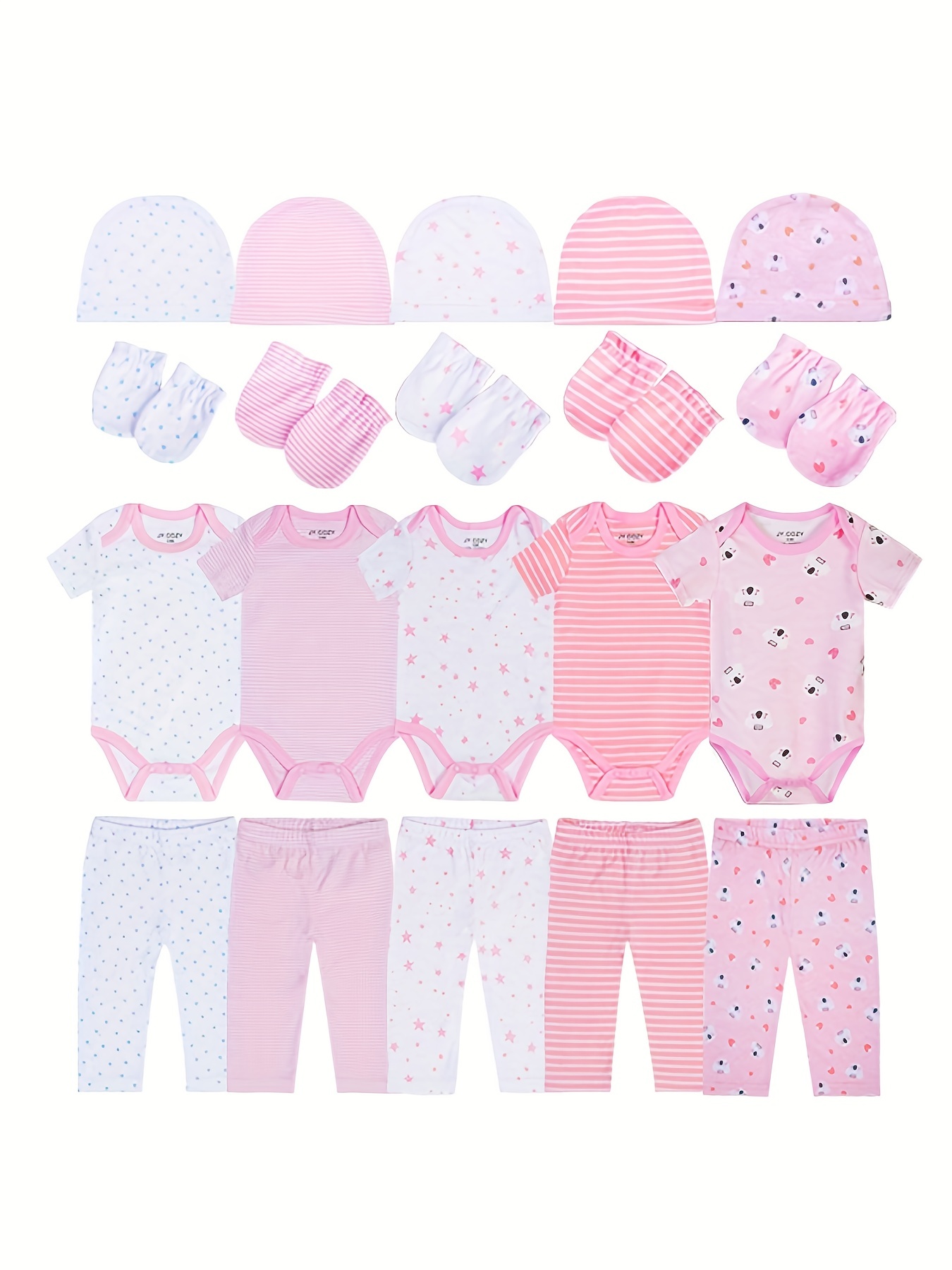 Gerber Conjunto de regalo de ropa de bebé de 14 piezas, rosa, recién nacido