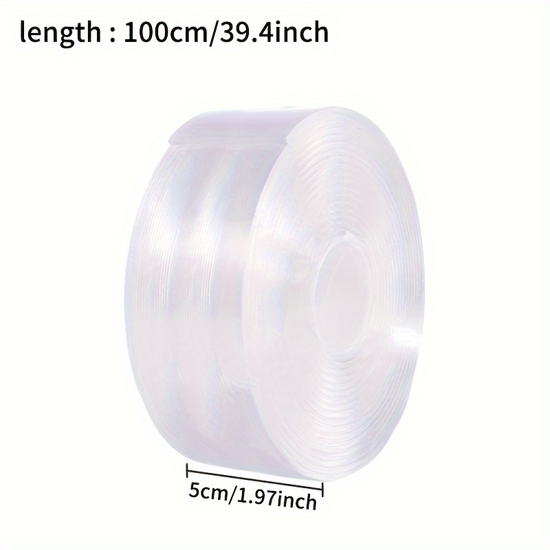 Wonder 25 mm Strong Acrylic Adhesive Clear Double Sided Tape Heat Resistant  Double-sided Transparent Clear Adhesive Tape 25 Mts