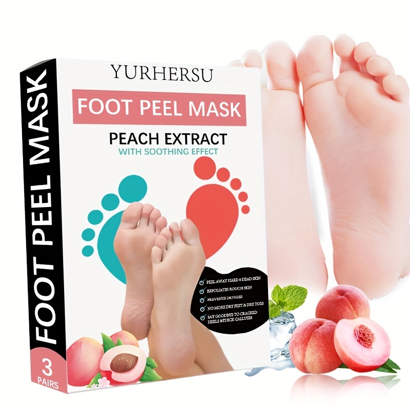 Foot Peel Mask,callus And Dead Skin Remover,nourish And Moisturize Dry  Rough Feet,soothe Cracked Feet And Heel - Temu