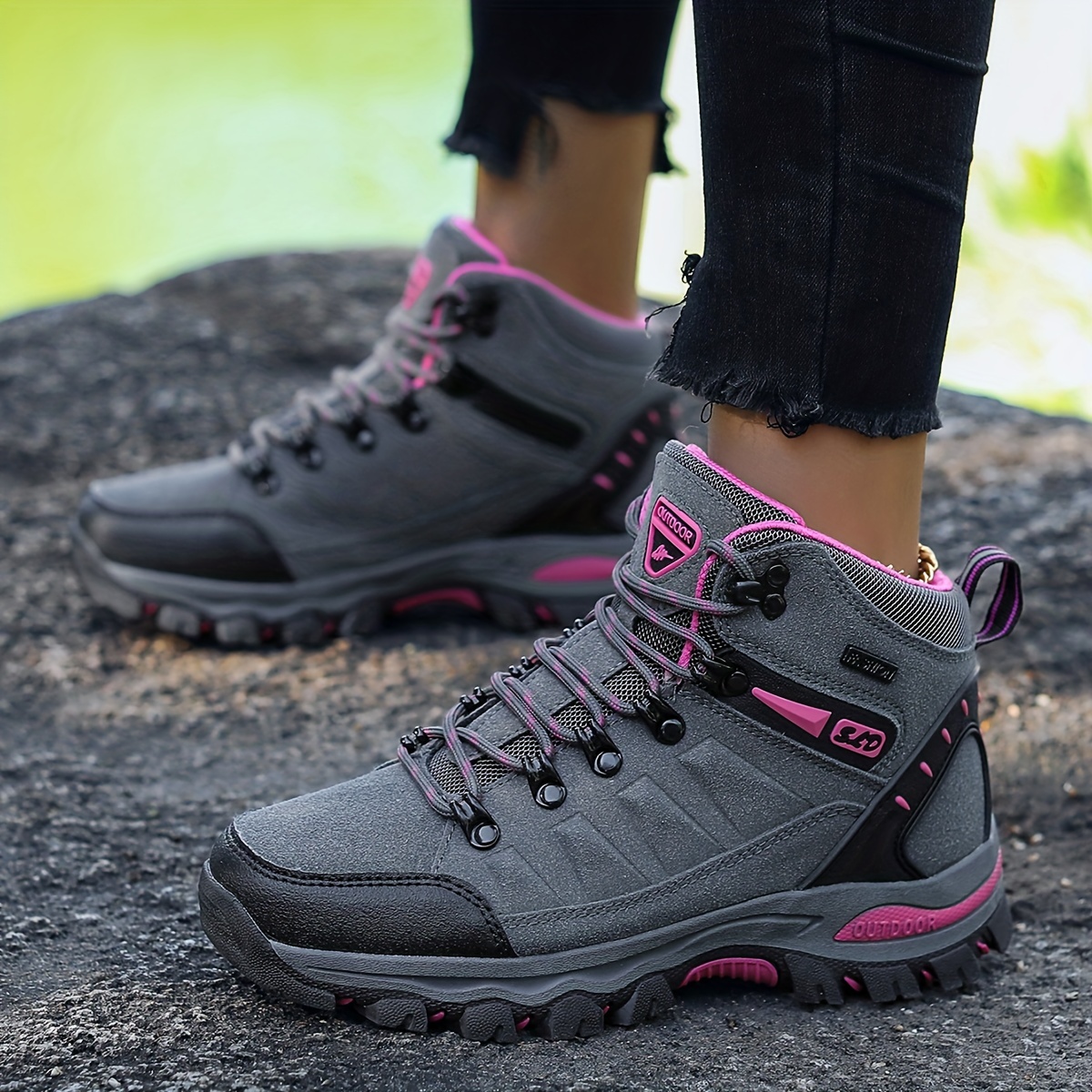 Zapatillas de senderismo para hombre y mujer, zapatos de Trekking