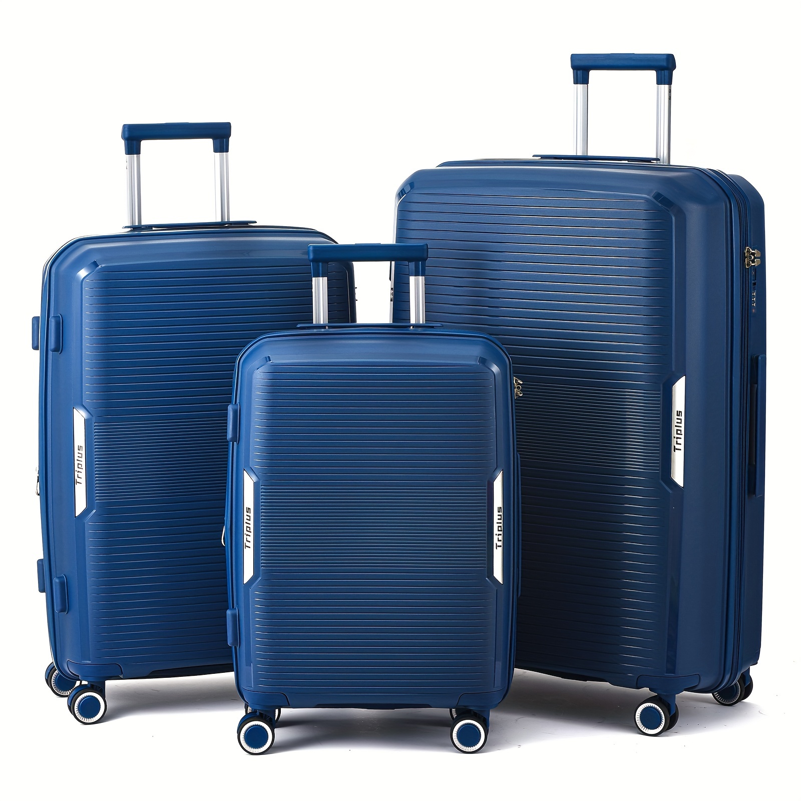 3 Piece Set Luggage Spinner Hardshell Lightweight Durable Suitcase TSA  Lock, Women Men Teens Home Outdoor School Travel Carry on Luggage Sets