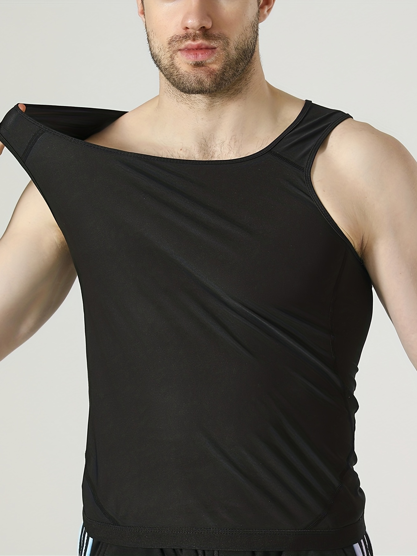 Men's Sweatshirts Weight Loss Sports Vests Body Shaping - Temu