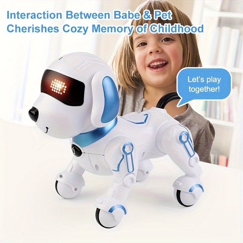 Intelligent Remote Control Machine Dog Early Education Children's Toys  Parent-child Interactive Programmable Inverted Demo Simulation Dog - Temu