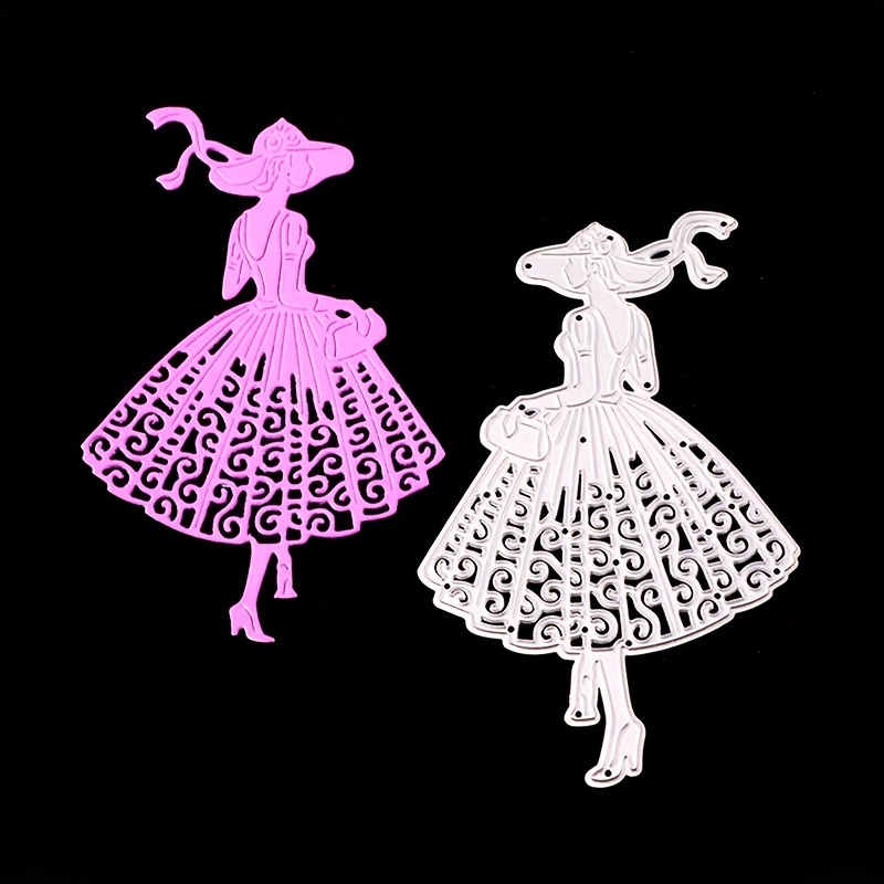 Figure Metal Cutting Stencil Die Diy Scrapbooking Album Temu