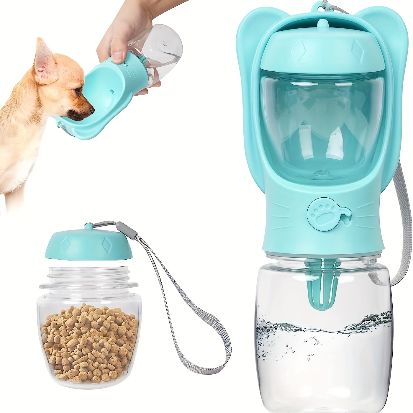 Dispensador de jabón simple recargable de gel de ducha, botella de champú  para mascotas, botella de loción para mascotas, mini botella con cerradura