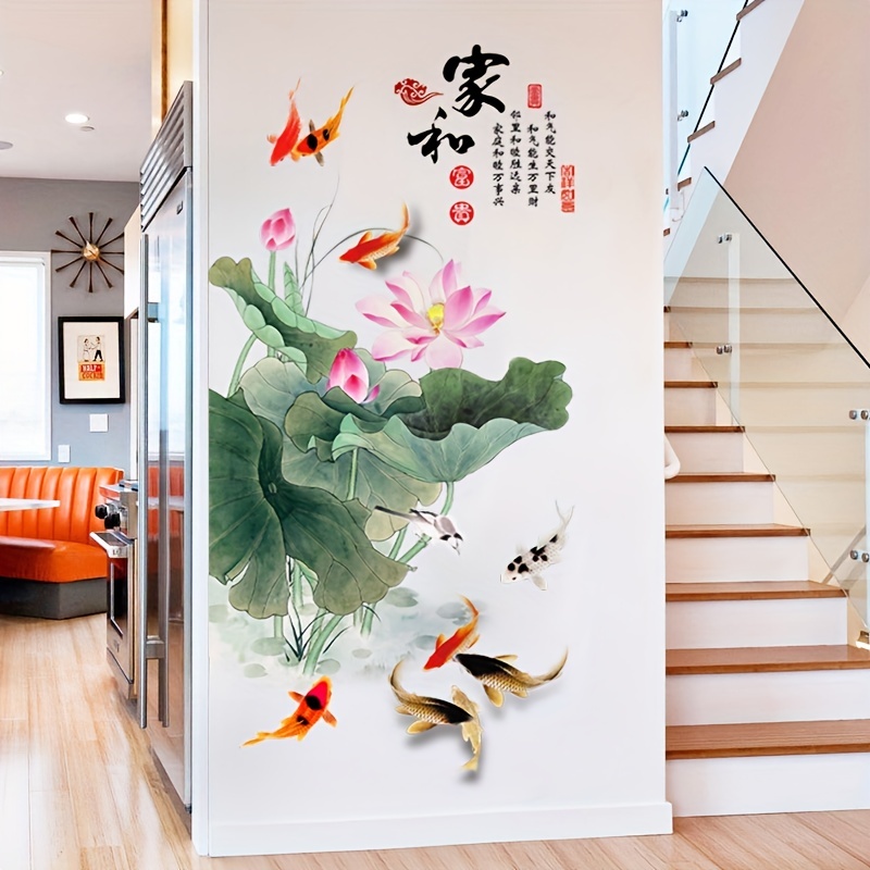 Chinese New Year Wall Decorations Living Room - New Window Stickers Diy  Flowers - Aliexpress