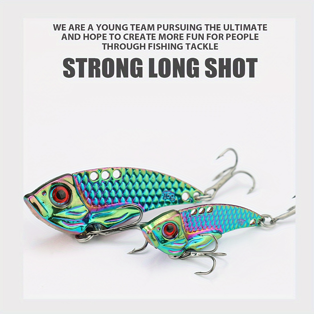 Zinc Alloy Fishing Lure /without Feathered Treble Hook - Temu