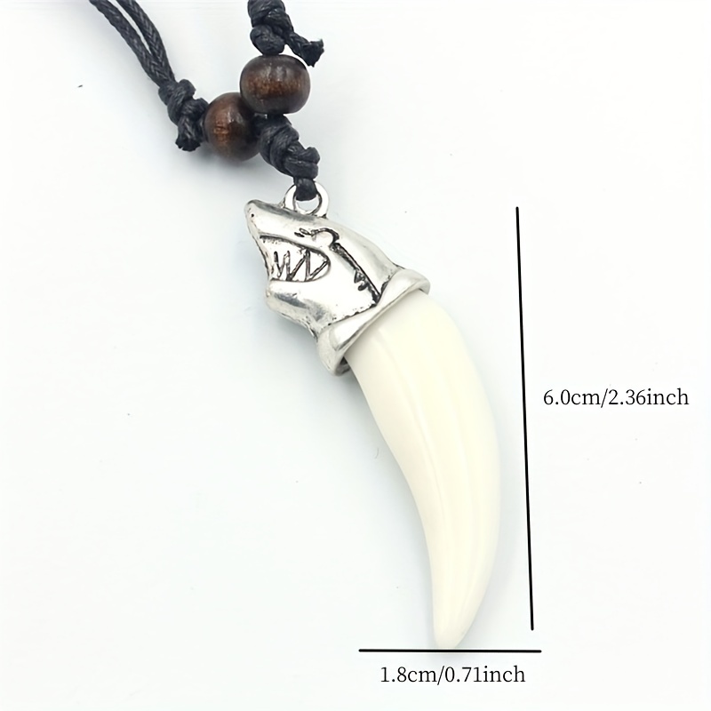 Shark tooth clearance necklace for men