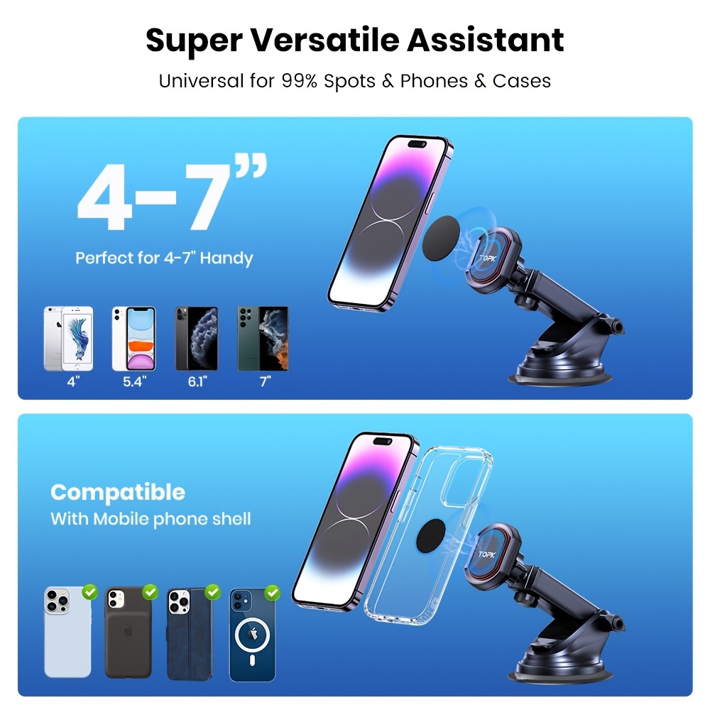 Industrial Strength Suction Cup Car Phone Mount Holder