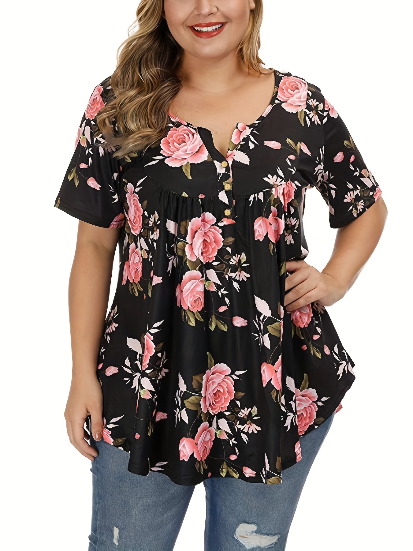 Plus Sizes Tops - Temu