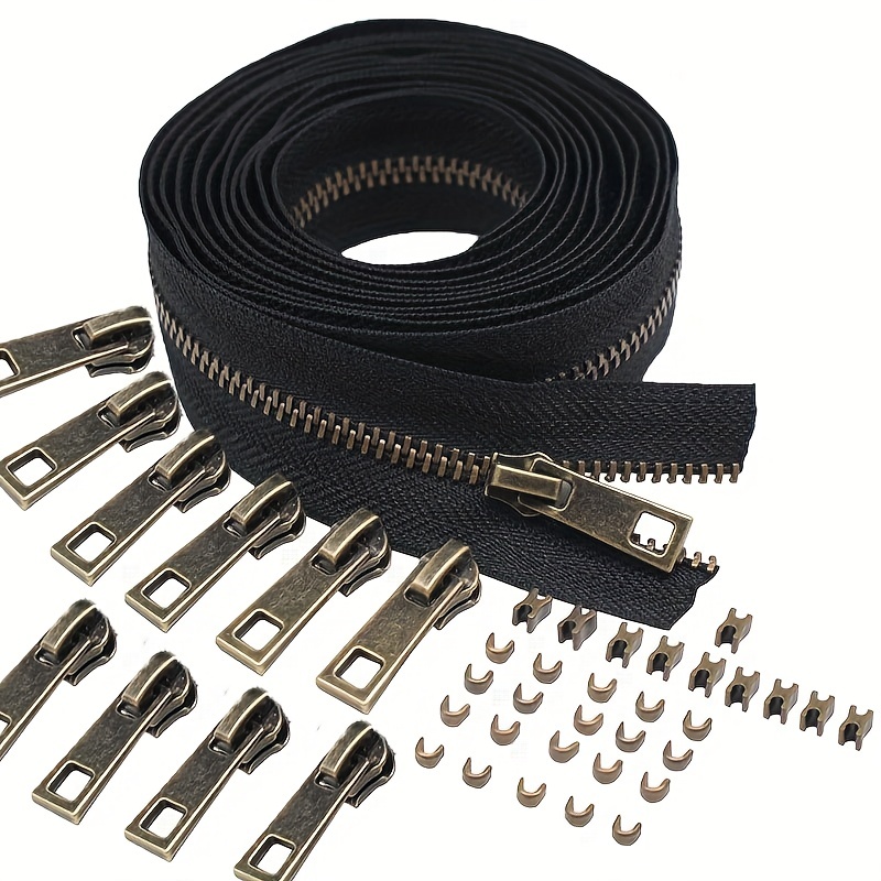 10/20Pcs 8-30cm(3.14-11.81inch) 3# Metal Zipper Close End