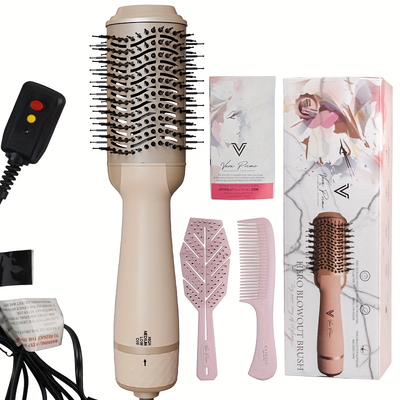 GEM Pink Hot Air Blowout Brush Dry Style & Add Volume with 3