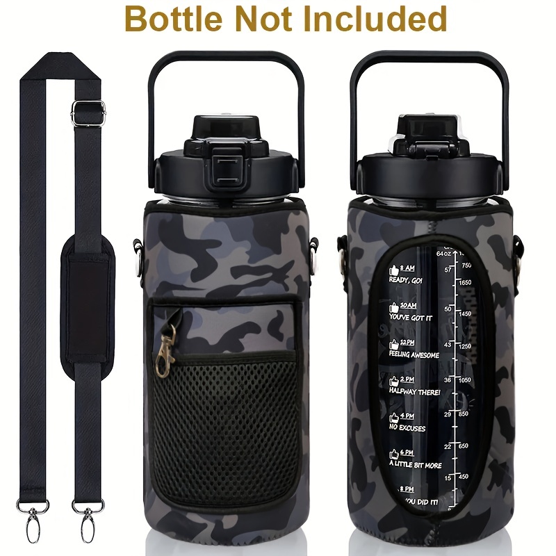 Insulated Neoprene Water Bottle Carrier With Adjustable - Temu