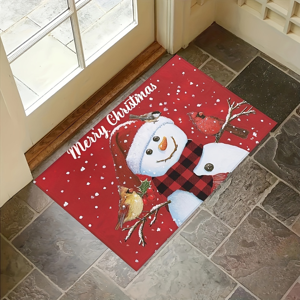 Christmas Doormat Winter Home Door Decor Truck Gnomes - Temu