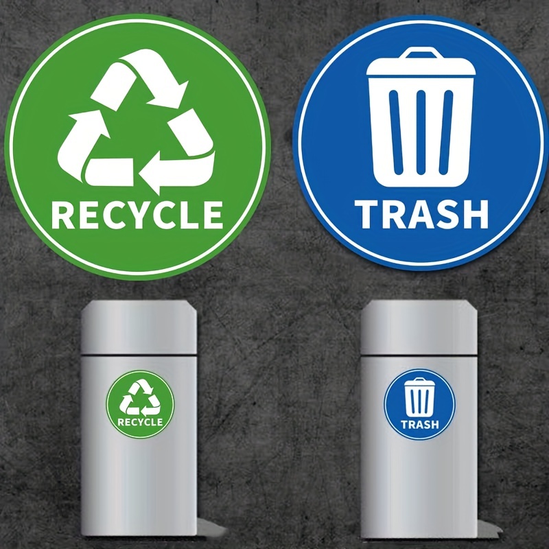 2 Stück Müll Recycling aufkleber Wasserfeste Abnehmbare - Temu Austria