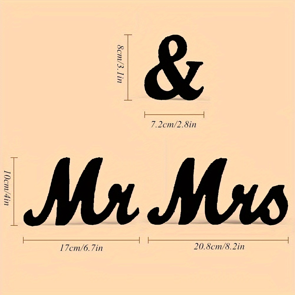 letras de madera grandes decorativas MR & MRS decoracion de boda centros de  mesa