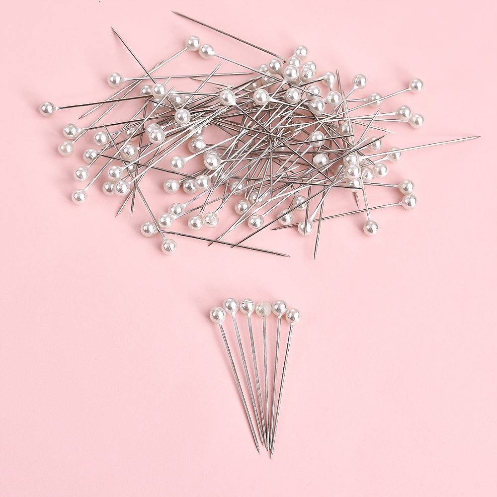 Generic Pink Ball Head Straight Sewing Pins