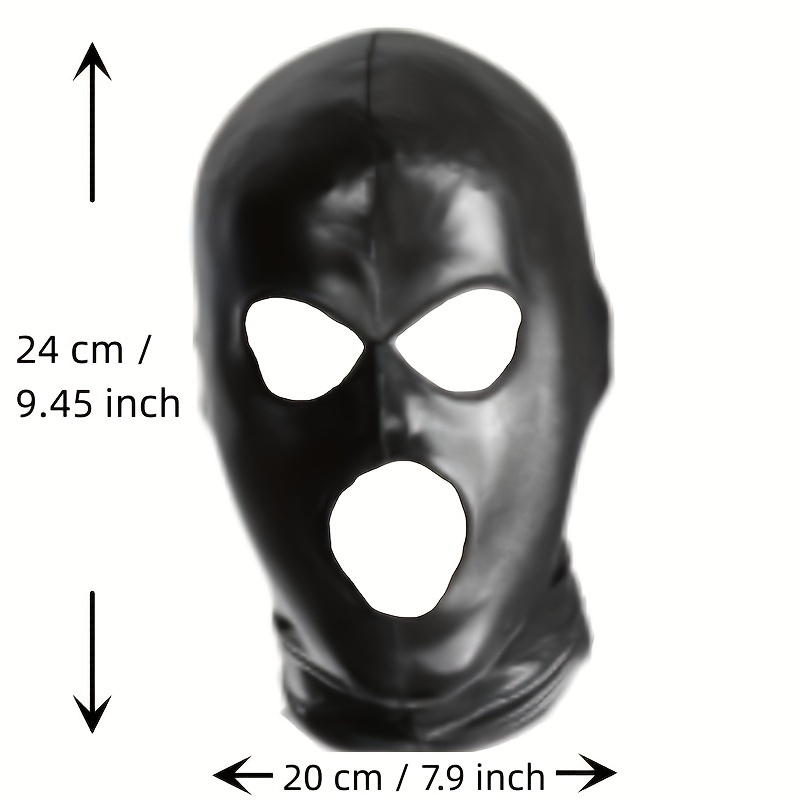 Máscara de Látex de Color Negro