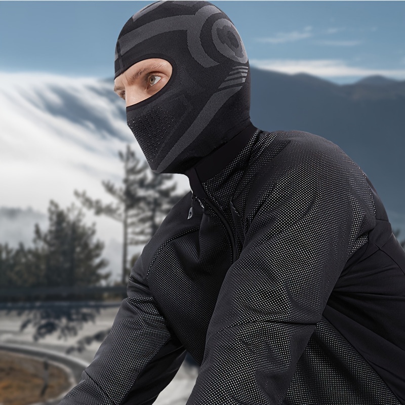 Pasamontañas para esquí – Calentador de cuello con forro polar y capucha  para casco – Máscara facial para esquí, snowboard y motociclismo