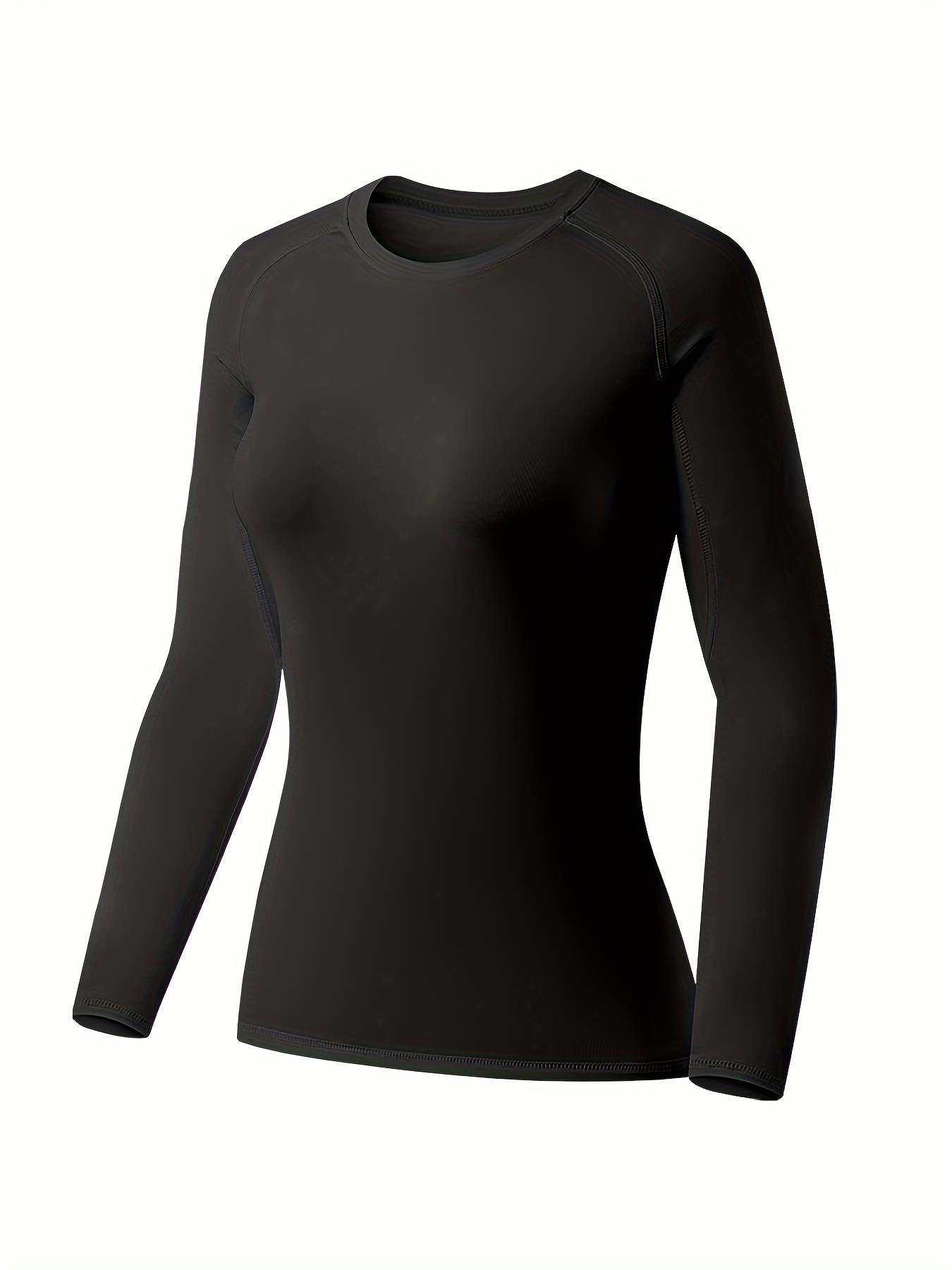 Camiseta de manga larga para mujer, corte frontal, cuello alto, cuello  asimétrico, sin mangas, de punto acanalado