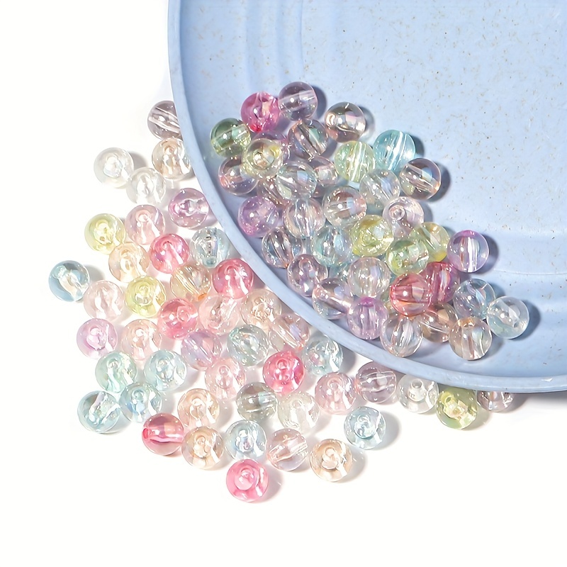 Acrylic Round Beads Craft Beads For Jewelry Making And - Temu