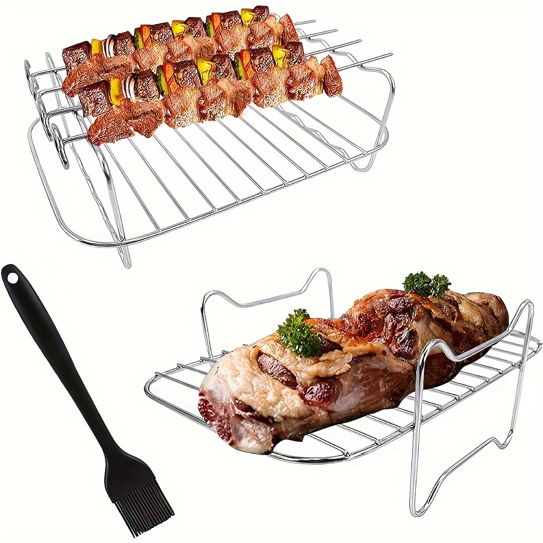 3PCS Grill Steaming Rack Food Grade Metal Material Air Fryer Accessories  Air Fryer Rack for PowerXL Air FryerPro/Caynel