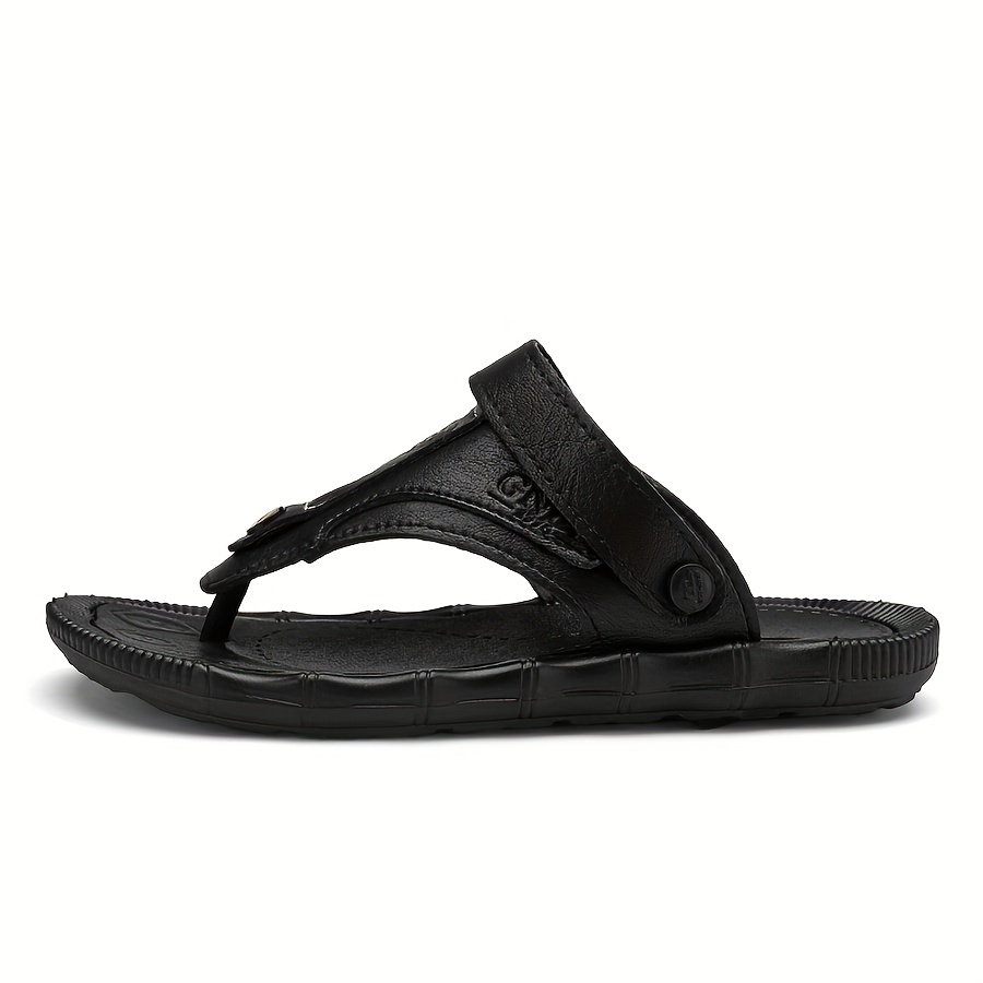 Mens thong sandals with on sale backstrap