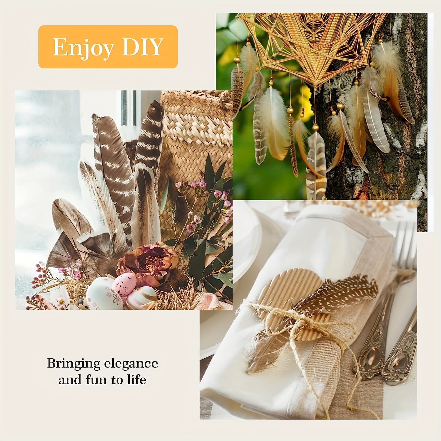 iHUFeather 20pcs Natural Pheasant Feathers Female Tails Feathers 6-8inch  for DIY Crafts Wedding Party Centerpieces Christmas Home Decoration  6-8Inch-20pcs Female