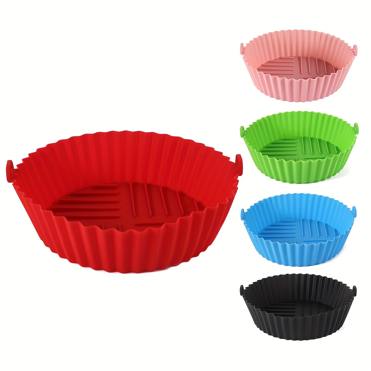 Silicone Air Fryer Liner (bottom ), Round Air Fryer Liners Pot, Silicone  Basket Bowl, Reusable Baking Tray, Oven Accessories, Baking Tools, Kitchen  Gadgets, Kitchen Accessories - Temu