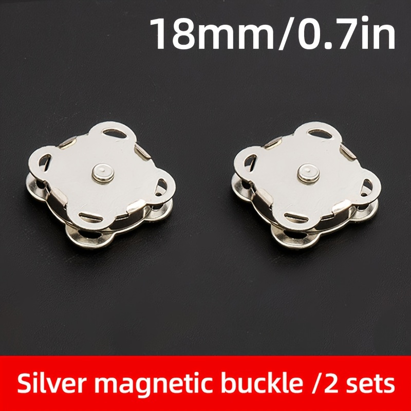 10 Sets Magnetic Snap Button Metal Plum Blossom Sew on Button