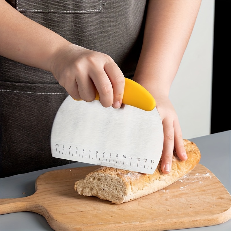 Baking Tools Stainless Dough Scraper Pizza Cutter Kitchen - Temu