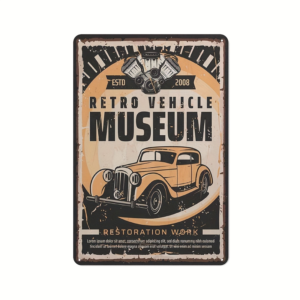 Metal Tin Classic Car Model Retro Antique Handmade Old Car - Temu