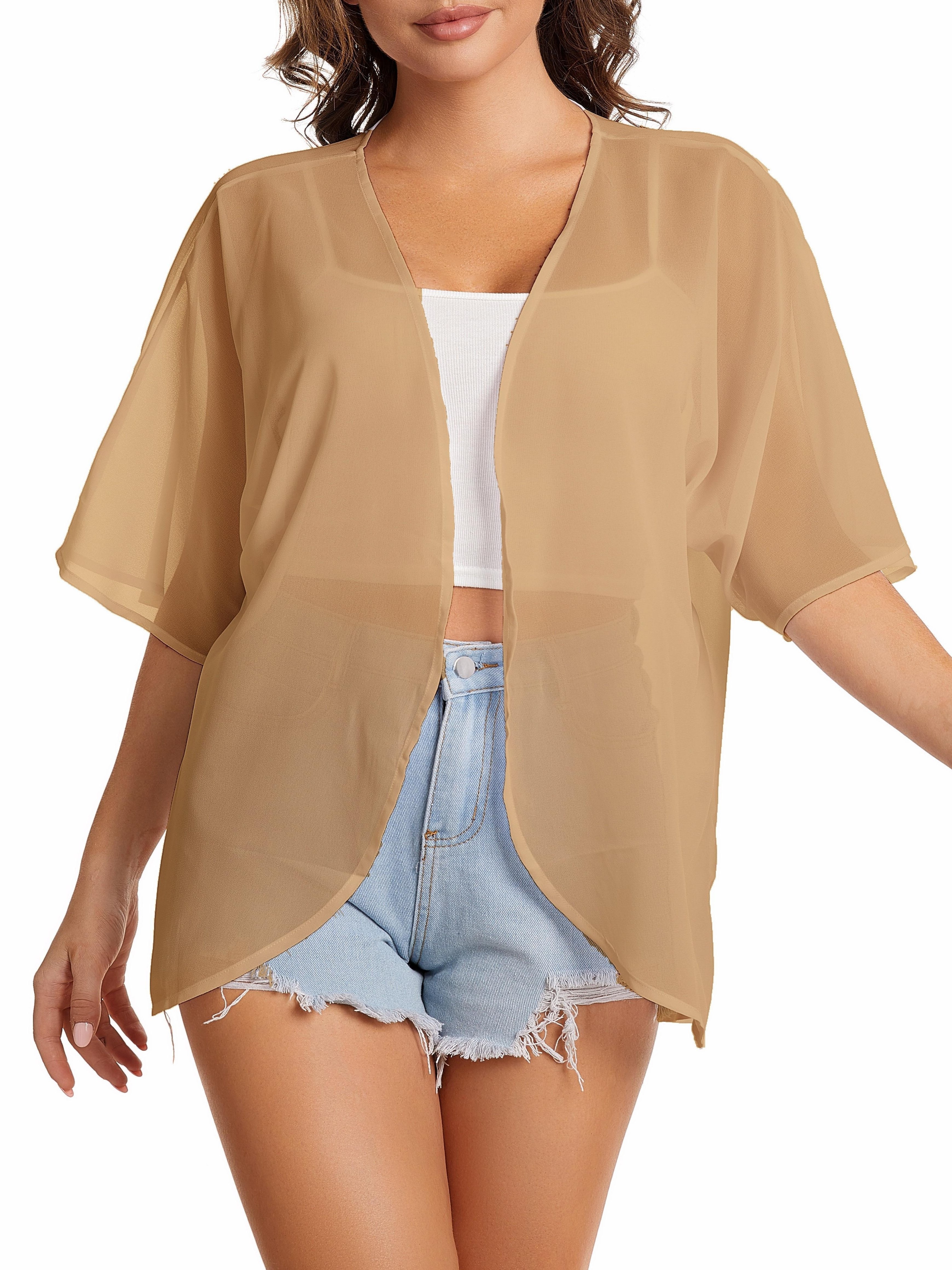 Women's plus clearance size sheer cardigan