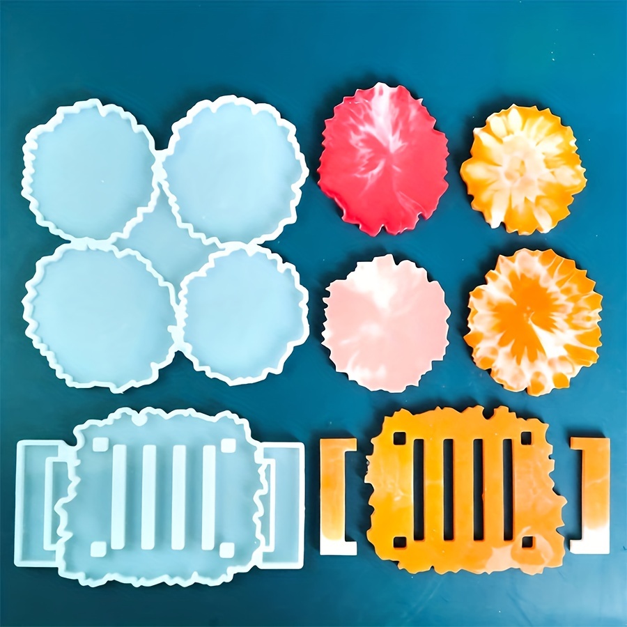 Square Coasters Resin Mold Ocean Coaster Molds Coaster Molds For