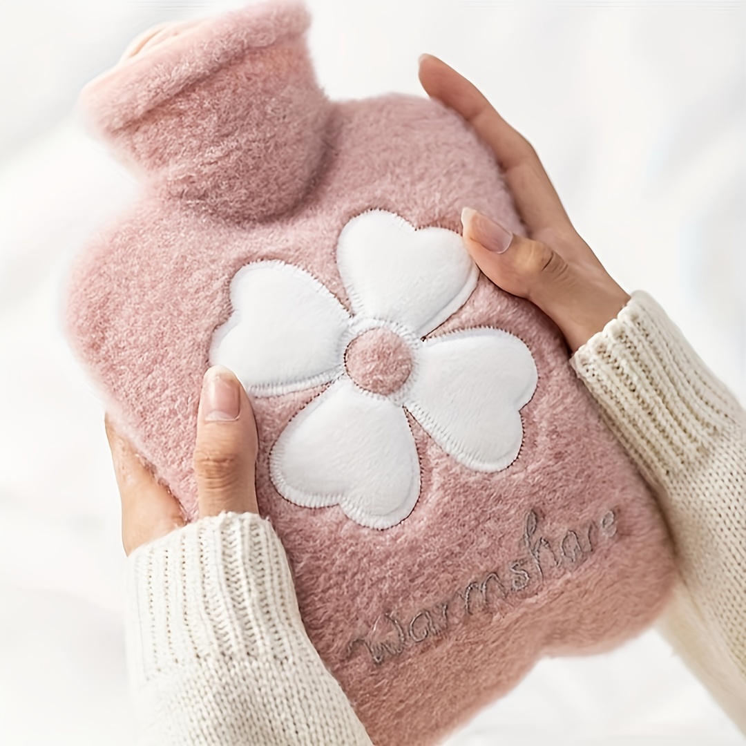 500ml Hot Water Bag Hand Warmer with Plush Cover