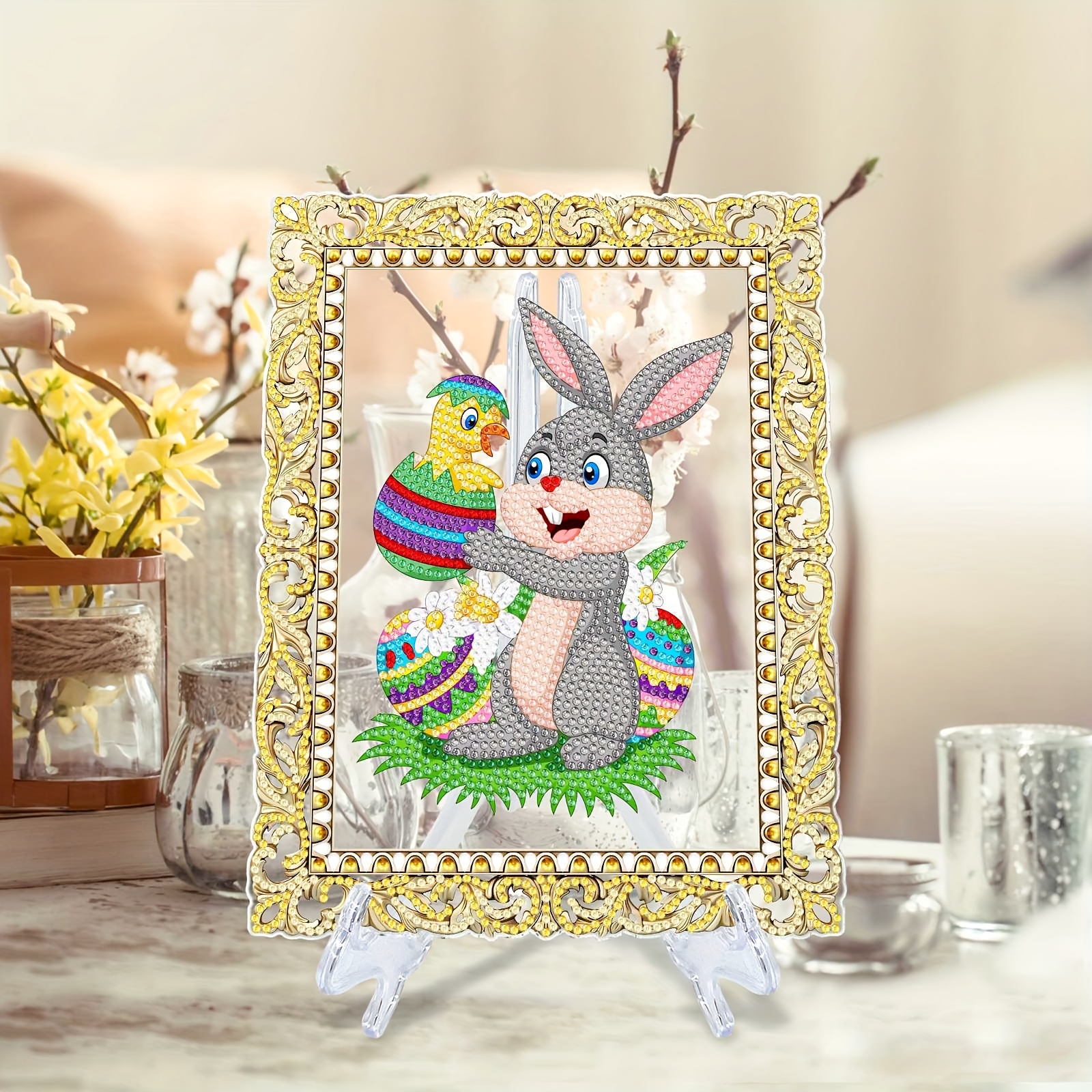 Diamond Painting Diy Stick Diamond Hand Cute Little Rabbit - Temu