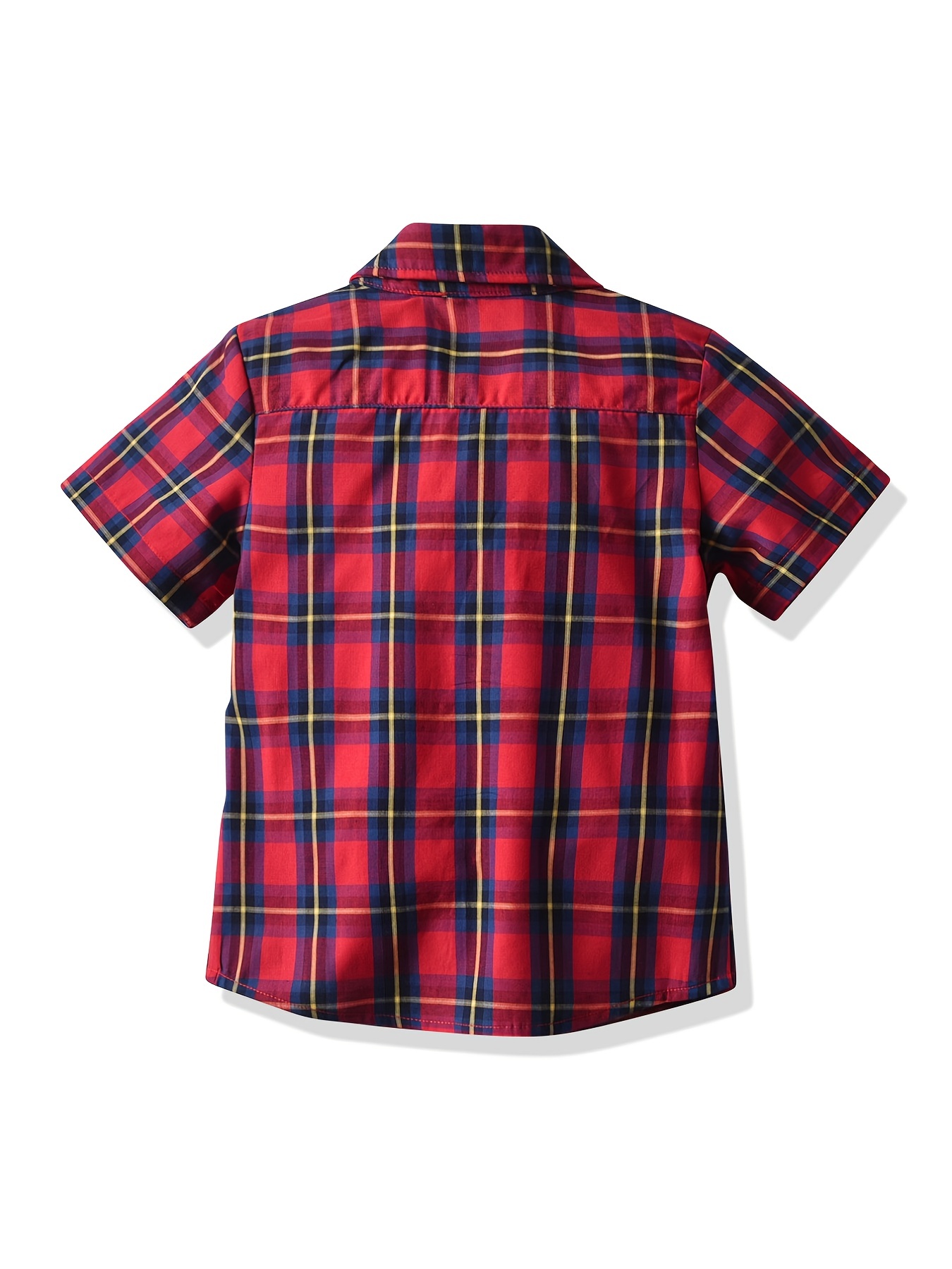 little boy plaid shirt