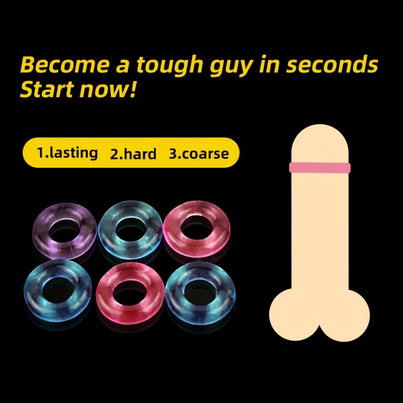 Cock Ring Silicone Penis Ring Male Delay Ejaculation Lasting - Temu