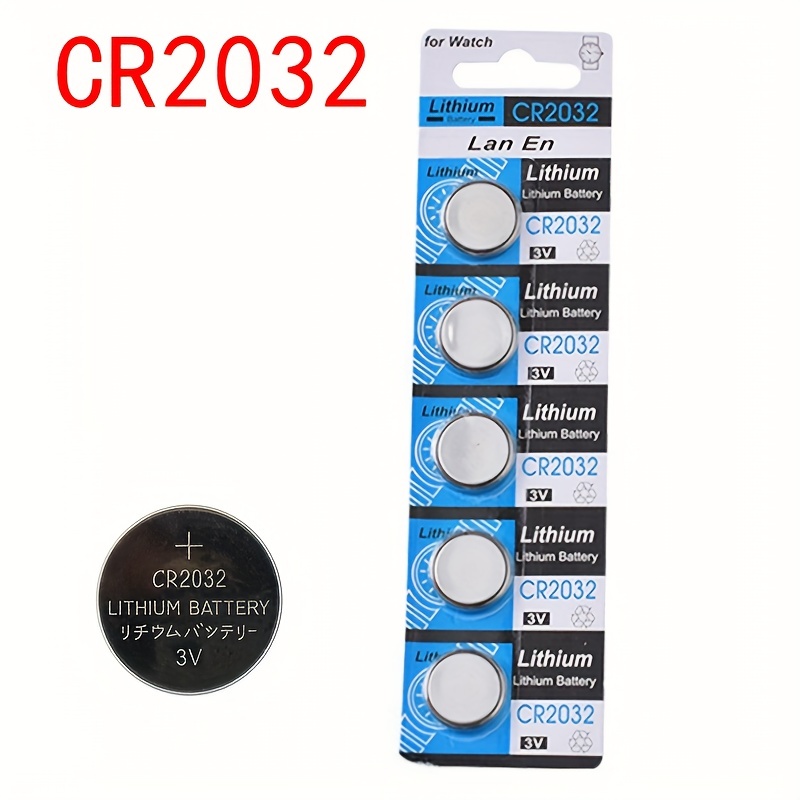 Lot de 5 piles boutons électroniques au Lithium CR2430 3V, pièces