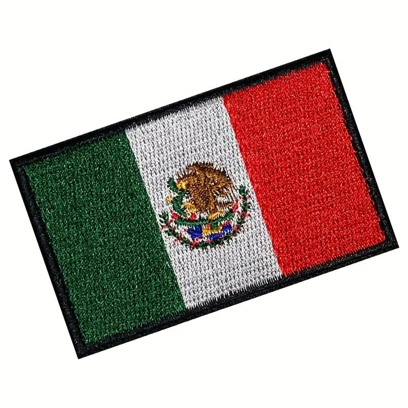 Mexico Flag Patch Embroidered Applique Mexican Iron On Sew - Temu United  Arab Emirates