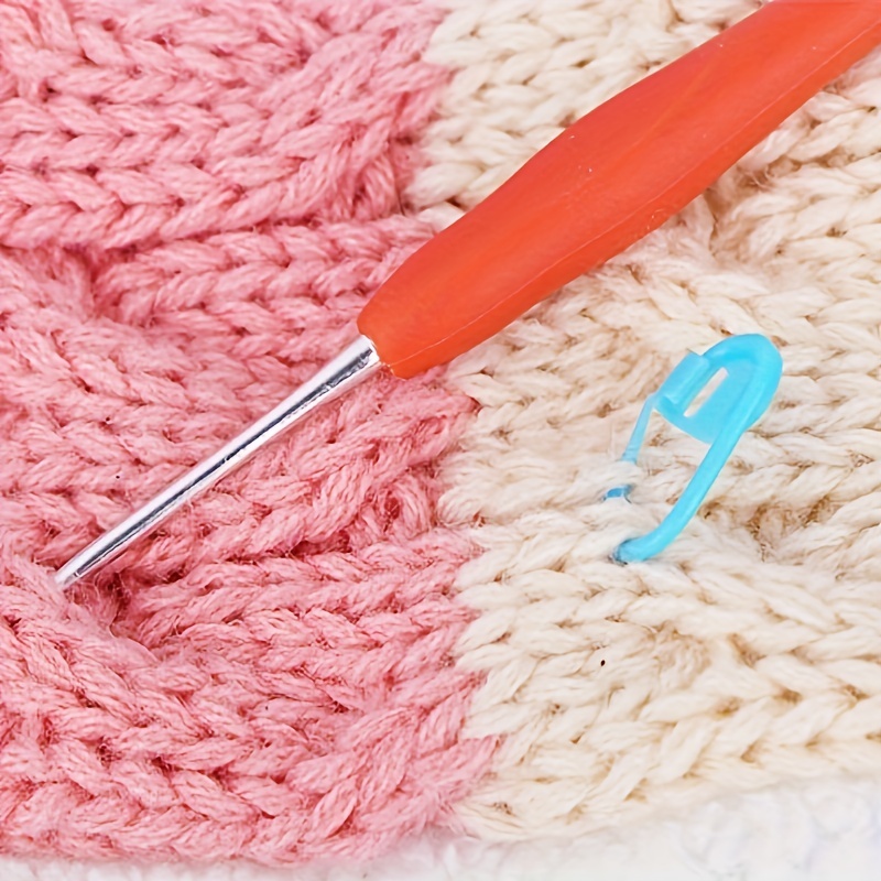 Knitting Crochet Stitch Markers Colorful Knitting Markers - Temu