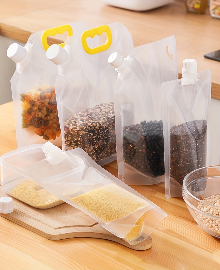 3pcs/set Grain Storage Sealing Bags, Thickened Moistureproof And