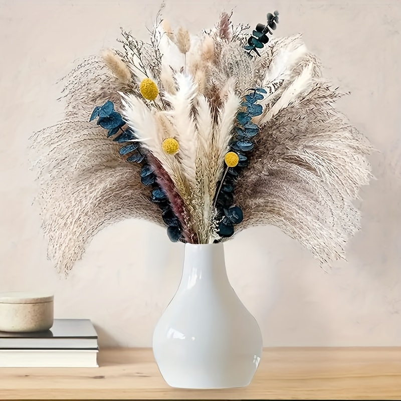 33pcs Bouquet Di Fiori Secchi Naturali, Decorazione Di Erba Di Pampas  Essiccata, 8 Tipi Di Vaso Con Inserto Di Materiale Floreale, Bouquet Di  Fiori Boho, Decorazione Della Fattoria, Decorazione Boho, Composizione Di