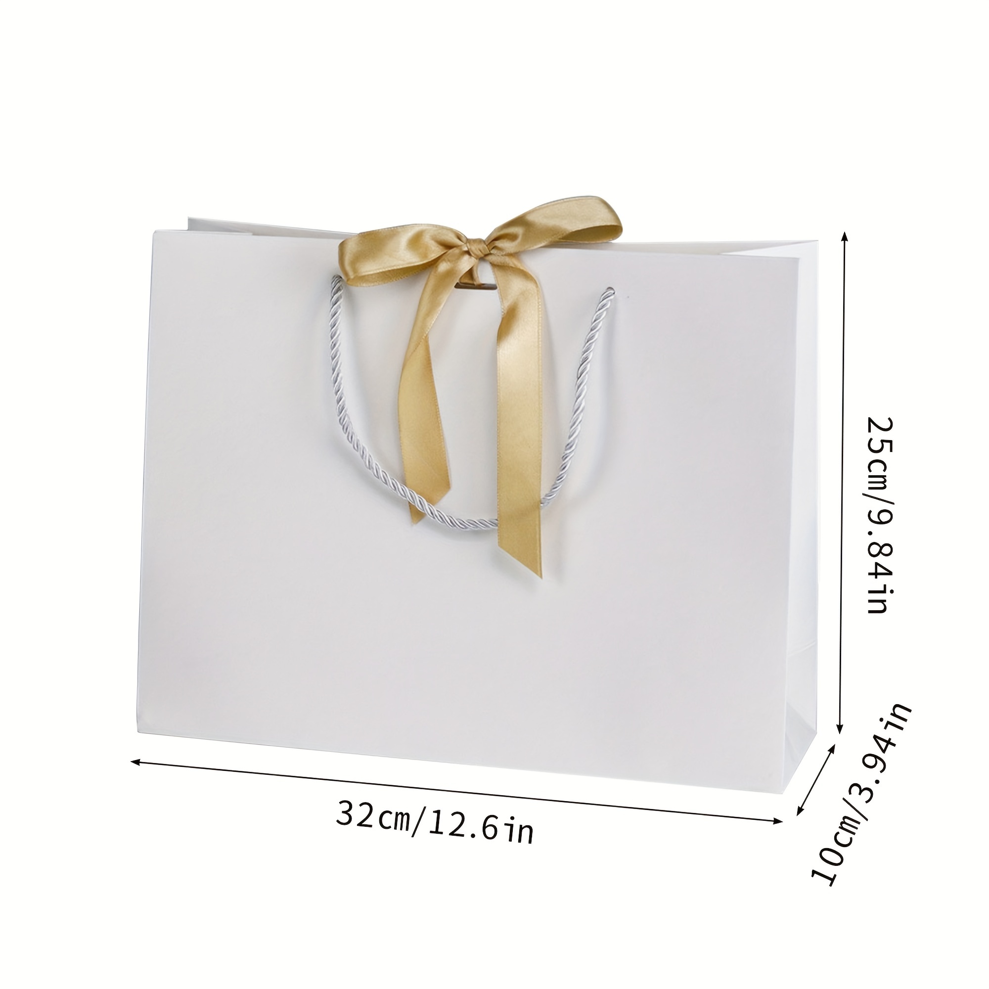 Bolsas de regalo de cumpleaños, surtido de tamaños y diseños, paquete de 12  incluye asa de cinta y etiquetas en blanco. Juego de bolsas de regalo de