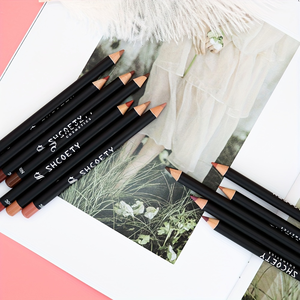 12-color Matte Lip Liner, Waterproof, Long-lasting And Non-fading Lip Liner, Non-stick Cup Not Easy To Take Off Makeup Valentine's Day Gifts