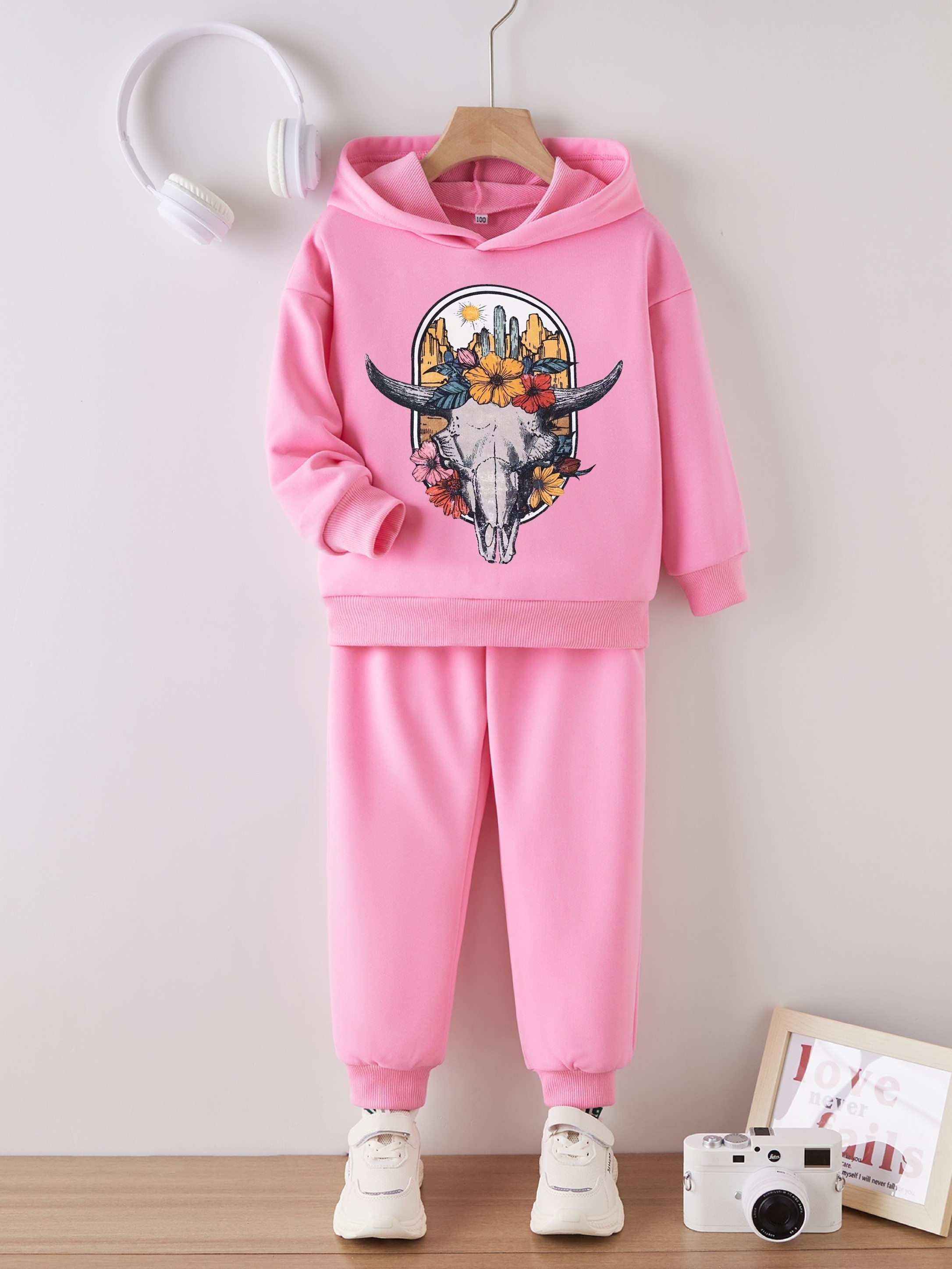 Girls Long Sleeve Sweatshirt and Wide Leg Pants Set, Roupas infantis, Moda  infantil, Roupas para adolescentes, Outono, 6, 8, 10, 12, 14 Anos, 2Pcs -  AliExpress