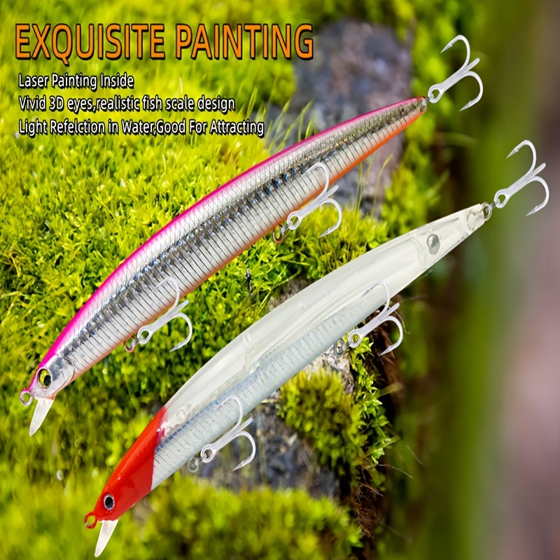 Wobblers Minnow Fishing Lure Top Water Long Casting Floating - Temu