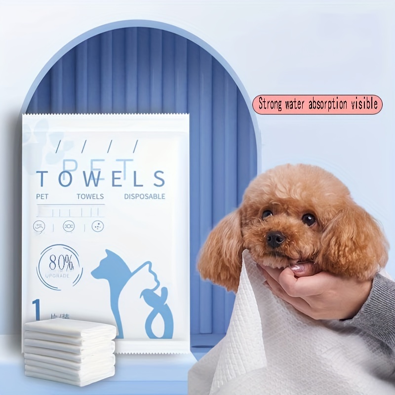  N/A - Toallas de secado rápido para perros y gatos, toallas de  fibra suave que absorben el agua, práctica toalla de limpieza para  mascotas, suministros para mascotas (color amarillo, tamaño: 23.6