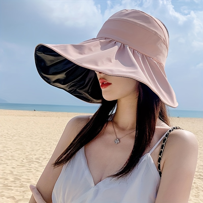 Large Brim Uv Protection Sun Hat Fashion Uv Protection Empty - Temu Canada