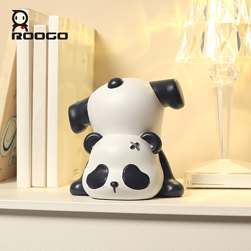 Panda Ornament Resin Statue Art Craft Tea Pet For Bookshelf - Temu
